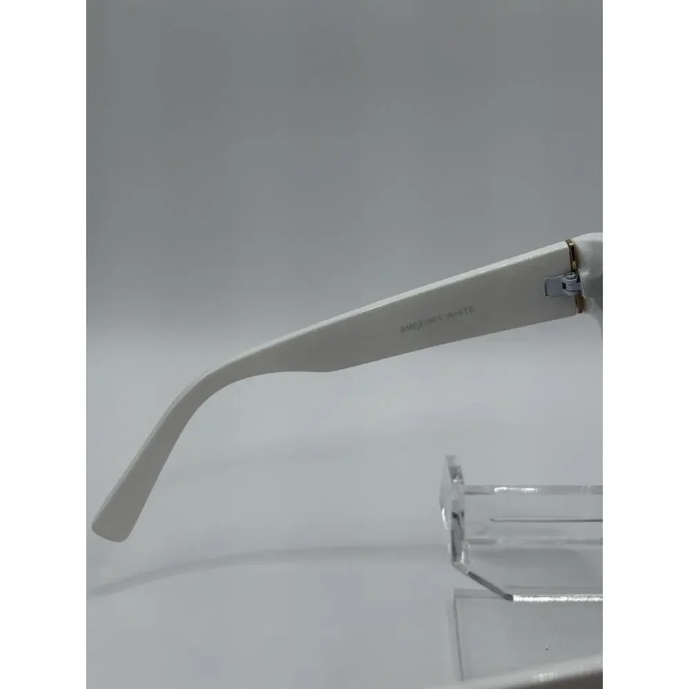 Steve Madden Oversized Sunglasses White Gradient Rhinestone Women SME93001